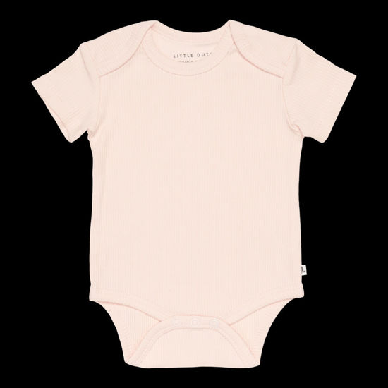 Bild von Body kurzen Ärmeln Rib Pink  - 74/80