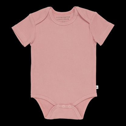 Bild von Body kurzen Ärmeln Rib Vintage Pink - 62/68