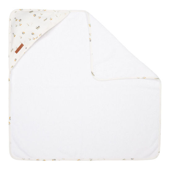 Bild von Kapuzenhandtuch Sailors Bay White - 100x100 cm