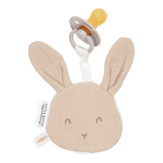 Bild von Schnullertuch muslin Bunny Beige