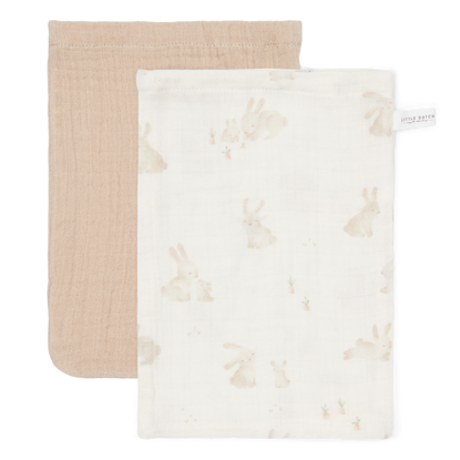 Bild von Waschhandschuhe Set muslin Baby Bunny / Beige