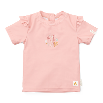 Bild von Schwimm T-Shirt kurzärmlig ruffles Seahorse Pink -  98/104