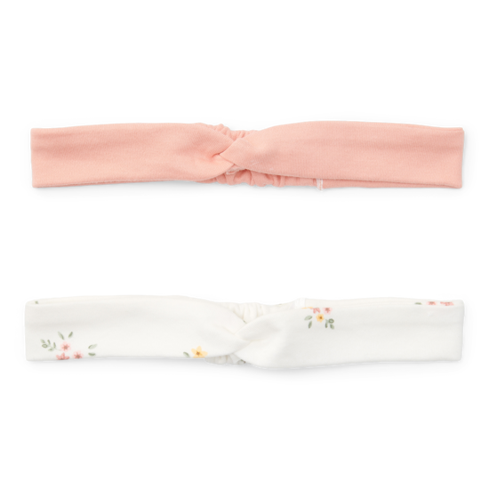 Bild von Headbands set of 2 White Meadows / Flower Pink - size 1 (size 74 - 86)
