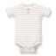 Bild von kurzämliger Body gestreift Sand/White - 74 (NOOS)