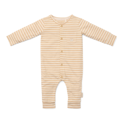 Bild von Einteiliger Pyjama Natural Stripes - 50/56