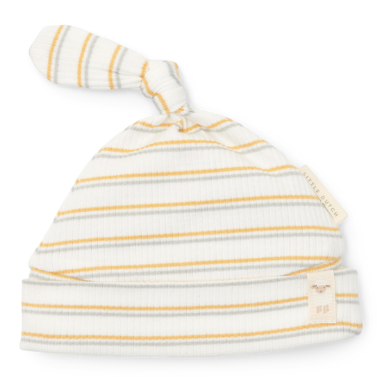 Bild von Mütze mit Knopf Multi stripe - Size 2 - 3-6 M