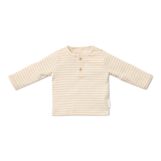 Bild von T-shirt langärmlig Soft Beige Stripe - 44