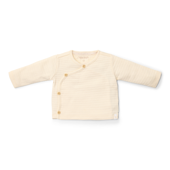 Bild von T-shirt wrap long sleeves Creme - 74