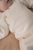 Bild von Wickel Cardigan gestrickt Off White - 50