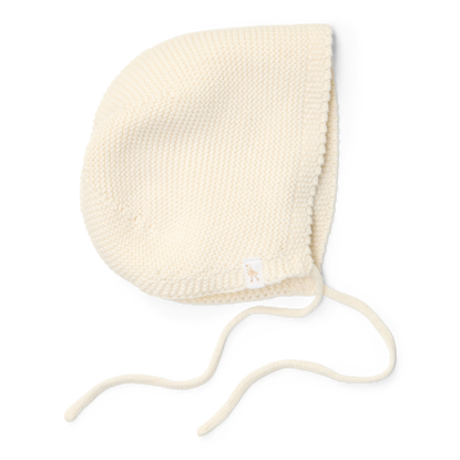 Bild von Mütze gestrickt Off White - 0-3 months