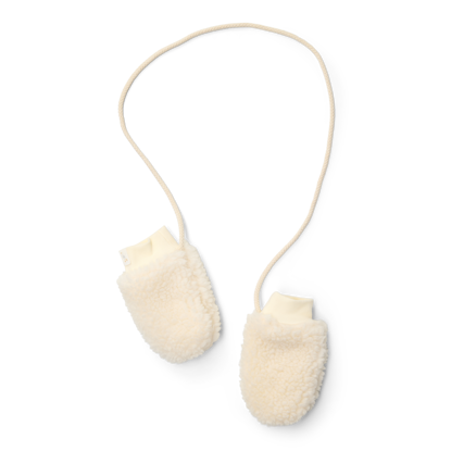 Bild von Teddy mittens Off White - 3-6 months