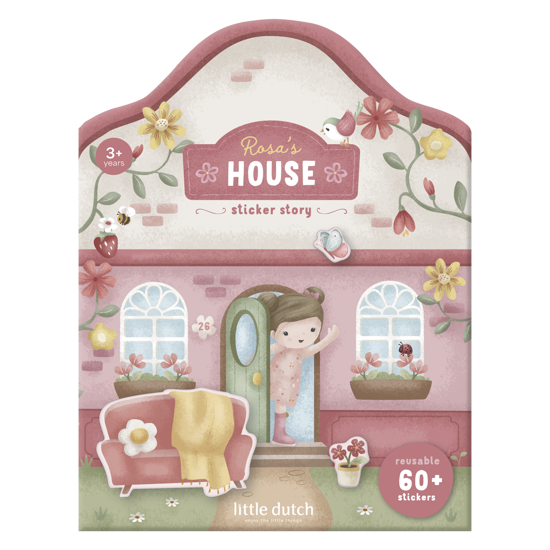 Bild von Wiederverwendbares Stickerheft Rosa