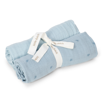Bild von Swaddles muslin  70x70 - Pure Denim Blue