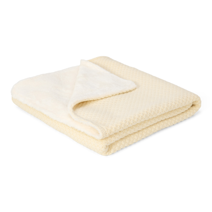 Bild von Wiegedecke gestrickt - Pure Soft White