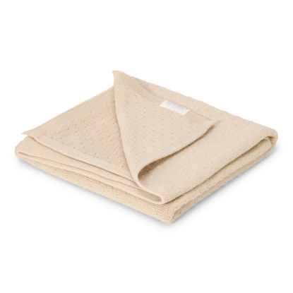 Bild von Wiegedecke gestrickt - Pure Soft Beige