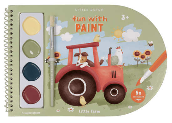 Bild von Malbuch mit Farbkasten Little Farm