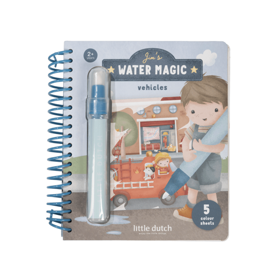 Bild von Wassermalbuch Jim mit Fahrzeugen