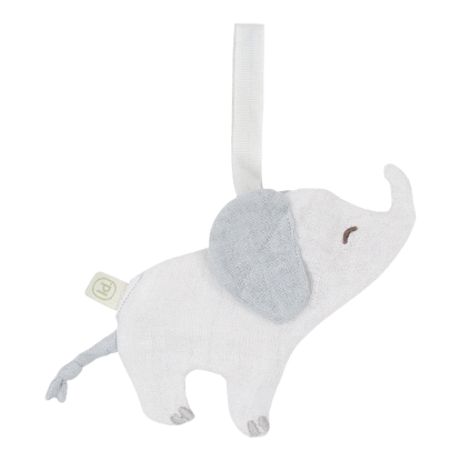 Bild von Schnullertuch Elefant - Grau