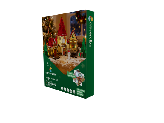 Bild von Cleverclixx Christmas Village Advent Calendar | 46 Teile