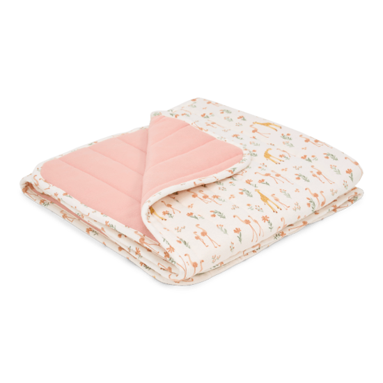 Bild von Babybettdecke - Rosa - Blooming Safari