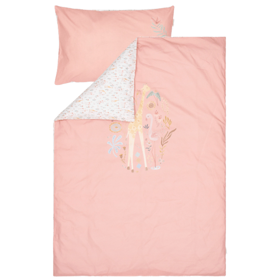 Bild von Bettbezug - Rosa - 120x150 - Blooming Safari