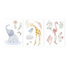 Bild von Wandsticker-Set – Blooming Safari - A3