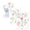 Bild von Wandsticker-Set – Blooming Safari - A3