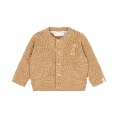 Bild von Newborn NOOS Safari Freunde Gestrickte Wickeljacke Soft Tan 56