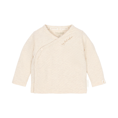 Bild von Newborn NOOS Safari Freunde Wickelshirt Langarm Vanilla melee 50