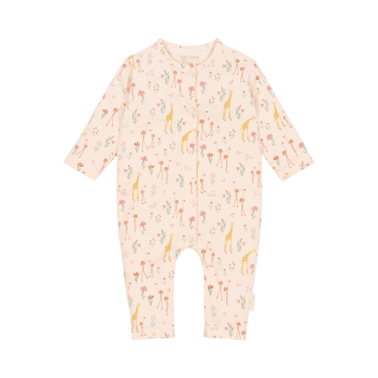 Bild von Einteiliger Winterpyjama Safari Flamingo Pastellrosa 74/80