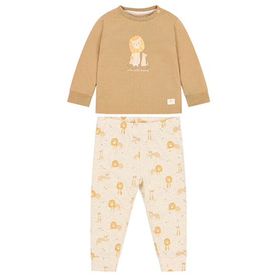 Bild von Zweiteiliger Pyjama Safari Löwe Soft tan 74/80