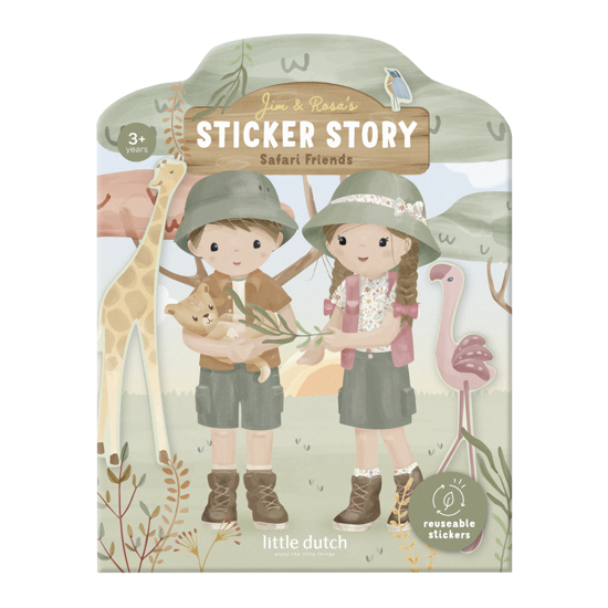 Bild von Wiederverwendbares Stickerheft Safari